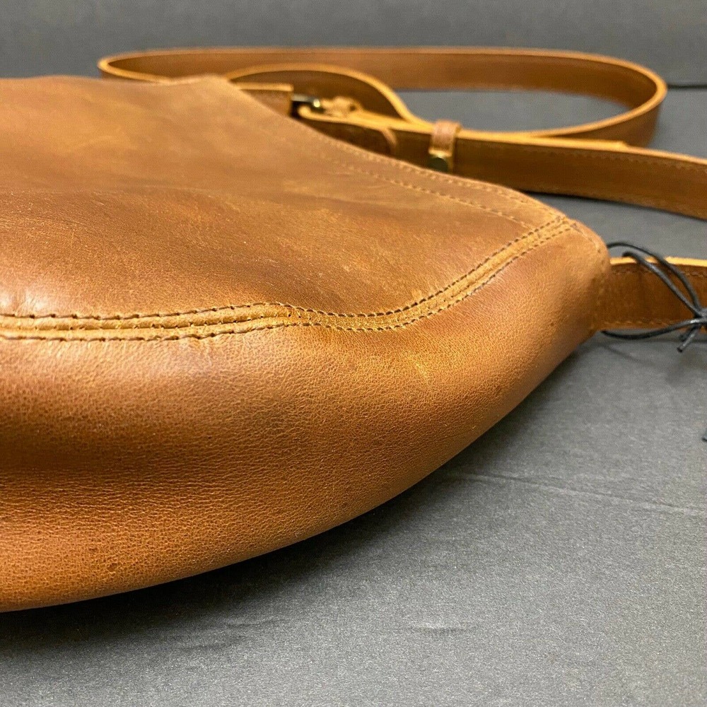 Able Naomi Saddlebag Purse Whiskey Adjustable Crossbody Zippered - Picture 3 of 10